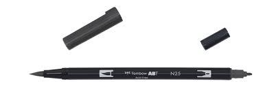 RETOLADOR TOMBOW DOBLE PINZELL- PUNTA FINA GRIS LAMP | 4901991902327 | ABT N25 | Llibreria La Gralla | Librería online de Granollers