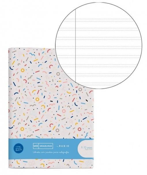 LLIBRETA GRAPADA MIQUELRIUS A4 50F PAUTA DOBLE 3MM | 8422593081457 | 8145 | Llibreria La Gralla | Librería online de Granollers