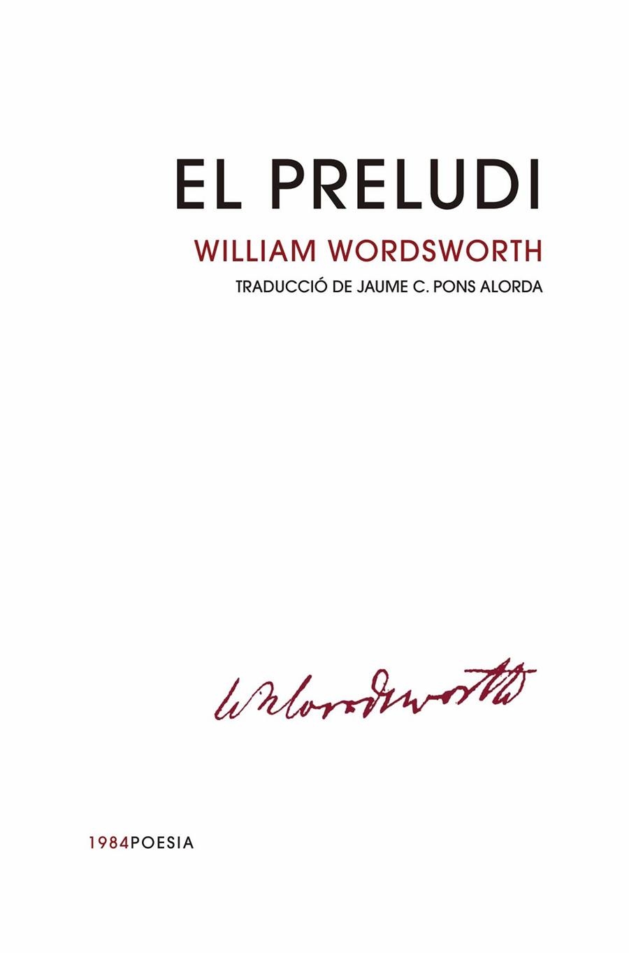 PRELUDI, EL | 9788416987665 | WORDSWORTH, WILLIAM | Llibreria La Gralla | Librería online de Granollers