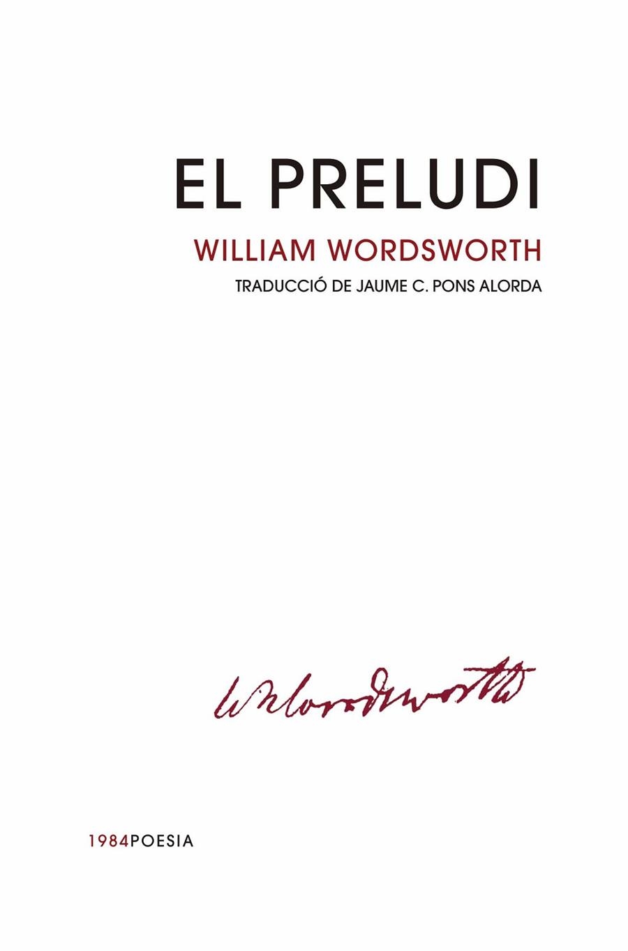 PRELUDI, EL | 9788416987665 | WORDSWORTH, WILLIAM | Llibreria La Gralla | Llibreria online de Granollers