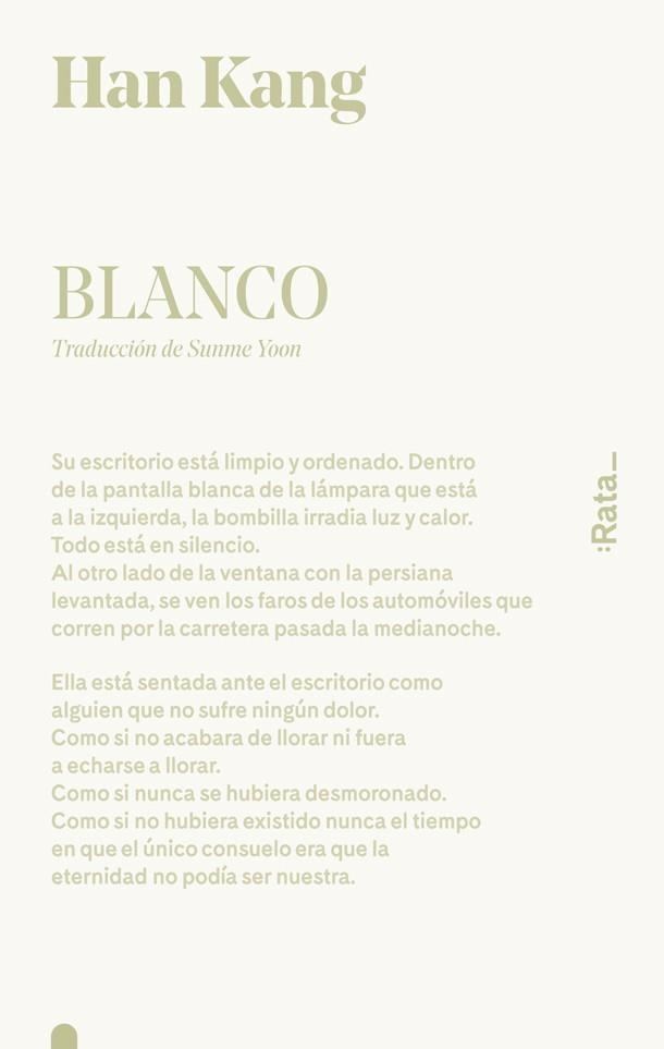 BLANCO | 9788416738519 | HAN KANG | Llibreria La Gralla | Llibreria online de Granollers