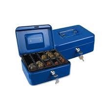 CAIXA FORTA Q-CONNECT 200X160 BLAVA | 5705831033191 | 37657 | Llibreria La Gralla | Llibreria online de Granollers