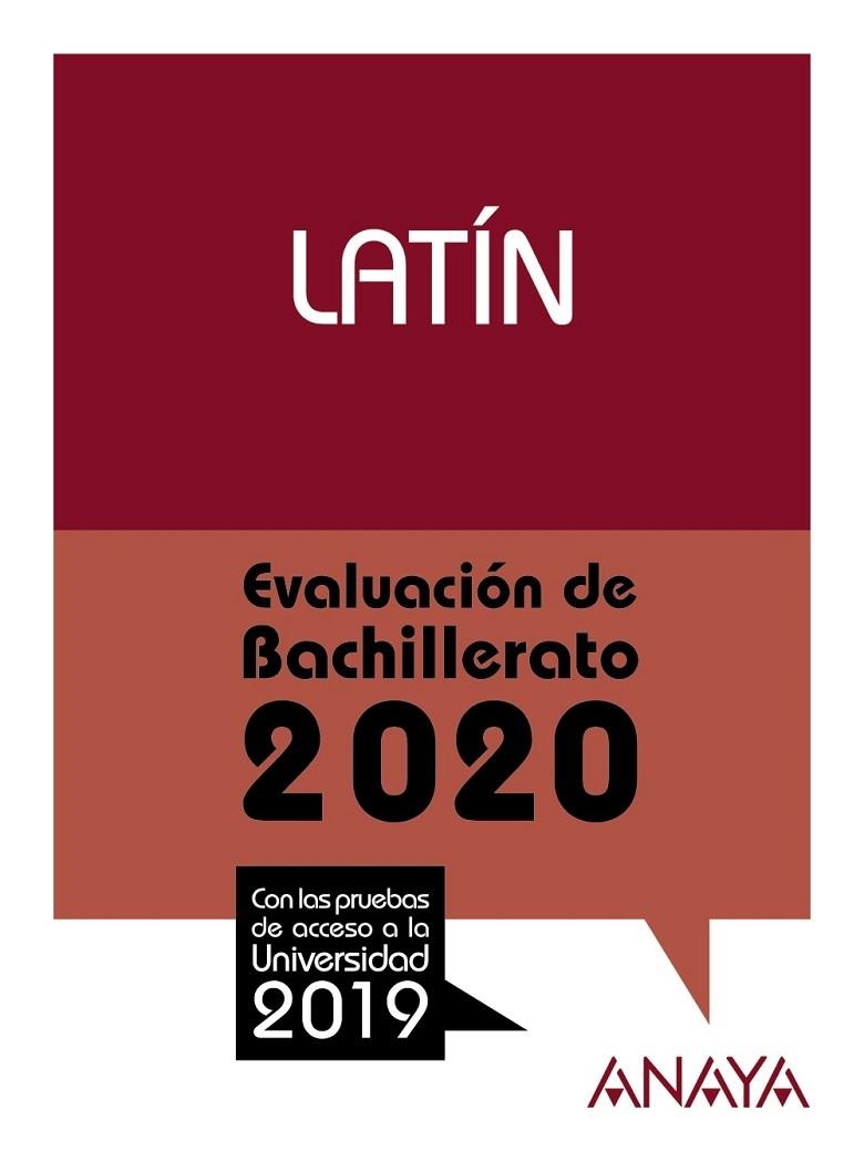  LATIN  EVALUACION DE BACHILLERATO 2020 | 9788469873243 | MARTÍNEZ QUINTANA, MANUEL | Llibreria La Gralla | Llibreria online de Granollers