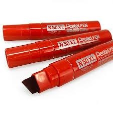 MARCADOR PENTEL N50XL VERMELL EXTRA GRUIXUT | 884851030023 | N5XL-B | Llibreria La Gralla | Llibreria online de Granollers