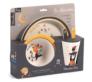 SET VAIXELLA BAMBU MOULIN ROTY MOUSTACHES | 3575676662304 | 666230 | Llibreria La Gralla | Librería online de Granollers