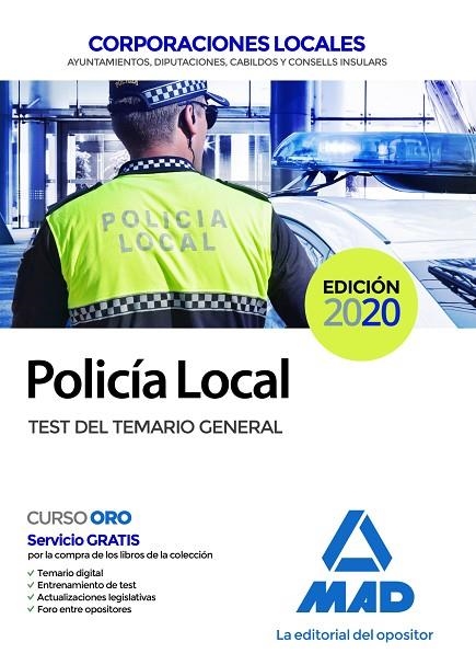 POLICÍA LOCAL. TEST DEL TEMARIO GENERAL (EDICIO 2020) | 9788414236598 | NO DISPONIBLE | Llibreria La Gralla | Llibreria online de Granollers