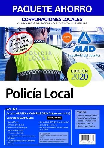 PAQUETE AHORRO POLICÍA LOCAL DE CORPORACIONES LOCALES. AHORRO DE 67 ? (INCLUYE T | 9788414236628 | NO DISPONIBLE | Llibreria La Gralla | Llibreria online de Granollers