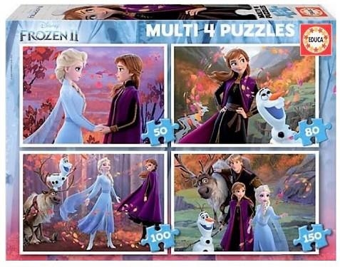 FROZEN II. 4 MINI PUZZLES | 8412668186408 | EDUCA | Llibreria La Gralla | Librería online de Granollers