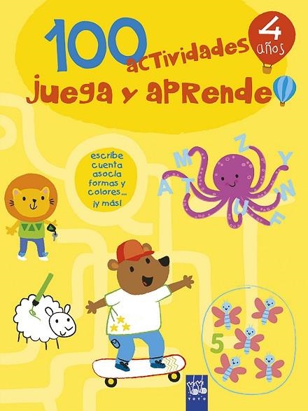 100 ACTIVIDADES JUEGA Y APRENDE 4 AÑOS | 9788408221418 | YOYO | Llibreria La Gralla | Llibreria online de Granollers