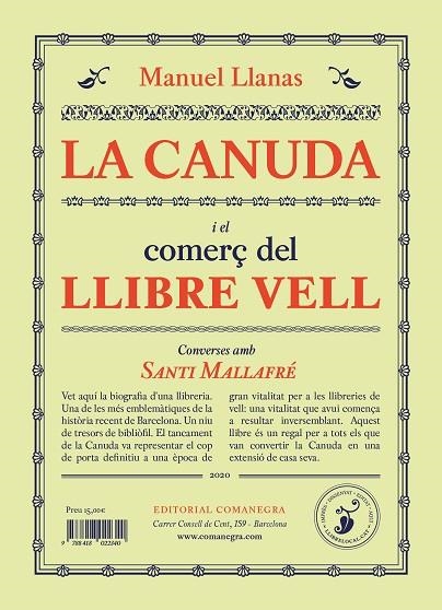 CANUDA I EL COMERÇ DEL LLIBRE VELL, LA | 9788418022401 | LLANAS PONT, MANUEL | Llibreria La Gralla | Librería online de Granollers