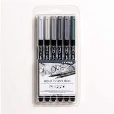 CAIXA RETOLADORS LYRA AQUA BRUSH DUO 6 UN TONS GRISOS | 4084900610237 | L6521063 | Llibreria La Gralla | Librería online de Granollers