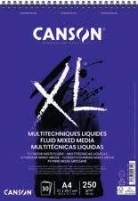 BLOC CANSON XL MULTITECNIQUES LIQUIDES A4 250 GRS | 3148950027146 | C400110533 | Llibreria La Gralla | Llibreria online de Granollers