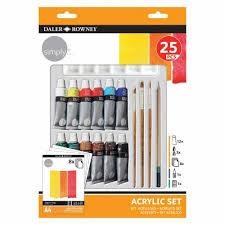 SET ACRILIC 25 PECES SIMPLI DALER-ROWNEY | 5011386124407 | D126500410 | Llibreria La Gralla | Llibreria online de Granollers