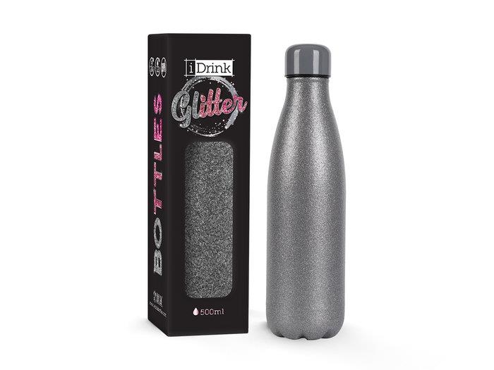 AMPOLLA TERMICA IDRINK GLITTER 500ML PLATA | 8052877047406 | TOTID0030 | Llibreria La Gralla | Llibreria online de Granollers