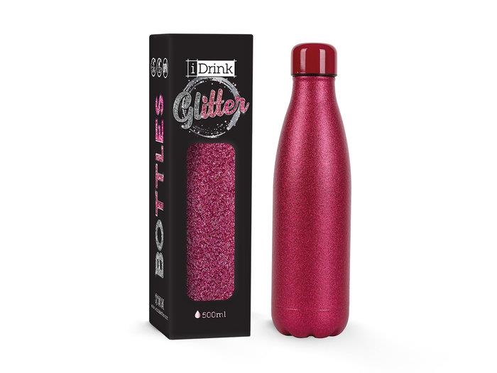 AMPOLLA TERMICA IDRINK 500ML GLITTER ROSA | 8052877047420 | TOTID0032 | Llibreria La Gralla | Llibreria online de Granollers