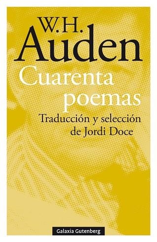 CUARENTA POEMAS | 9788417971618 | AUDEN, W.H. | Llibreria La Gralla | Librería online de Granollers