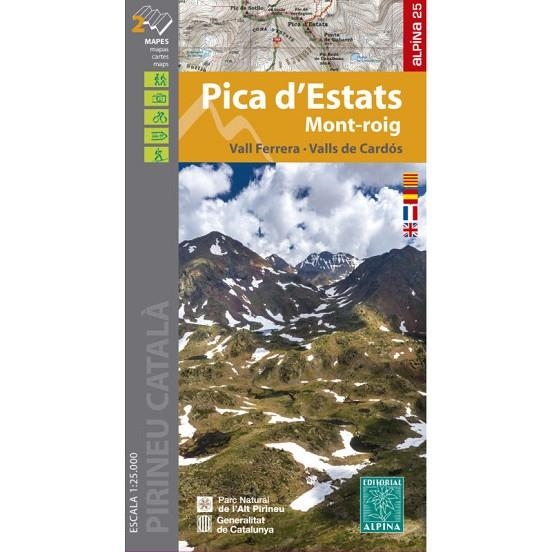 PICA D'ESTATS 1:25.000 [CARPETA 2 MAPES] -MAPA ALPINA | 9788480908214 | VV.AA. | Llibreria La Gralla | Llibreria online de Granollers