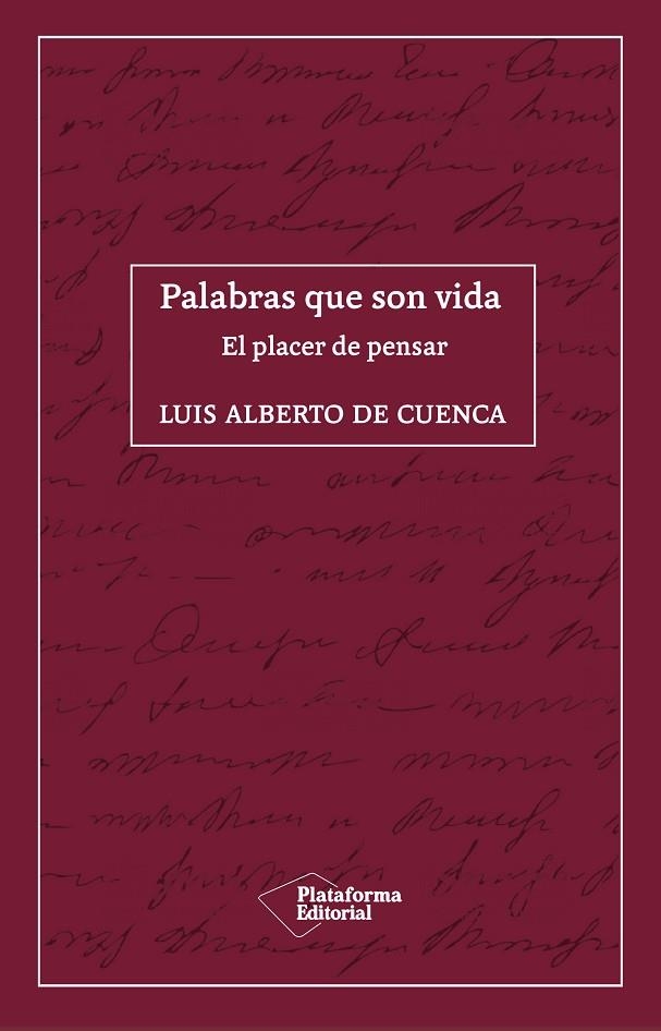 PALABRAS QUE SON VIDA | 9788418285035 | DE CUENCA, LUIS ALBERTO | Llibreria La Gralla | Librería online de Granollers