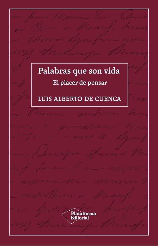 PALABRAS QUE SON VIDA | 9788418285035 | DE CUENCA, LUIS ALBERTO | Llibreria La Gralla | Llibreria online de Granollers