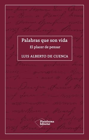 PALABRAS QUE SON VIDA | 9788418285035 | DE CUENCA, LUIS ALBERTO | Llibreria La Gralla | Llibreria online de Granollers