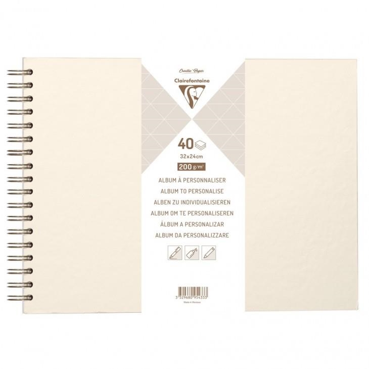 ALBUM TAPA DURA BLANC PERLAT 21X16 CM 40 F 200 GR. | 3329680954357 | 95435C | Llibreria La Gralla | Llibreria online de Granollers