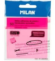BLOC NOTES MILAN TRANSLUCIDES REMOVIBLES ROSA 76X76 | 8411574075950 | 411260850 | Llibreria La Gralla | Llibreria online de Granollers
