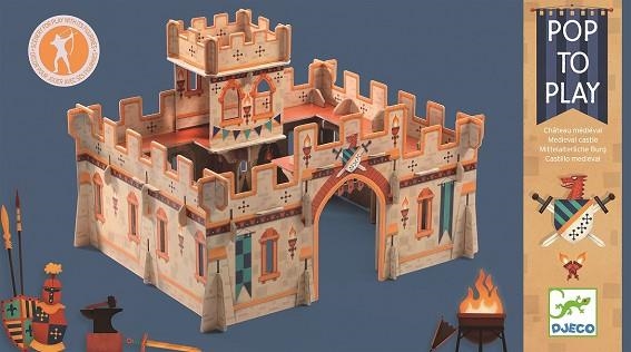 CASTELL MEDIEVAL POP TO PLAY | 3070900077140 | DJECO | Llibreria La Gralla | Librería online de Granollers