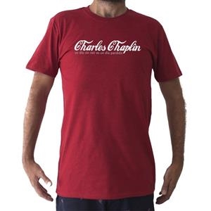 SAMARRETA CHARLES CHAPLIN "UN DIA SIN REIR ES UN DIA PERDIDO" TALLA L | LG1979 | GAMBA TARONJA | Llibreria La Gralla | Librería online de Granollers