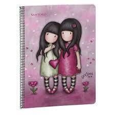 LLIBRETA A4 QUADRICULA GORJUSS ROSA FLORS | 8422831327651 | BUS2085205321 | Llibreria La Gralla | Llibreria online de Granollers