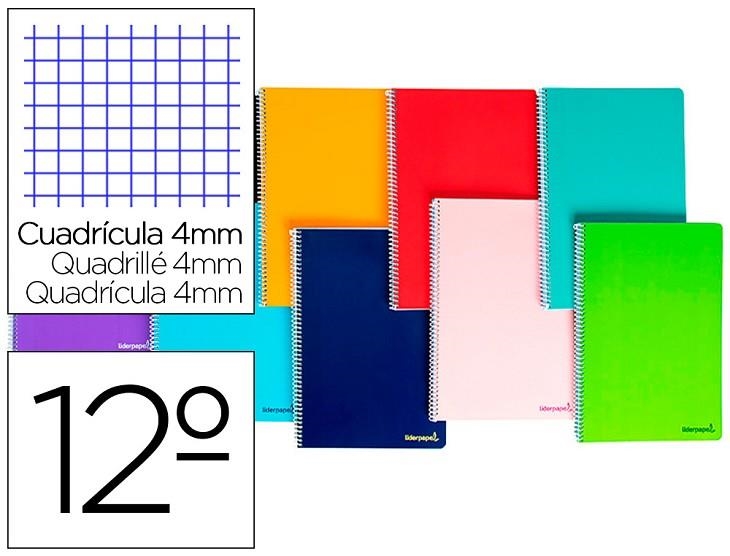 LLIBRETA A6 LIDERPAPEL QUADRICULA ESPIRAL 60GR | 8423473098626 | 09862 | Llibreria La Gralla | Llibreria online de Granollers