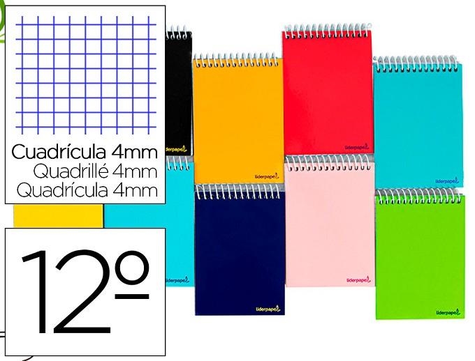 LLIBRETA A6 LIDERPAPEL QUADRICULA ESPIRAL APAISAT 60GR | 8423473896925 | 09861 | Llibreria La Gralla | Llibreria online de Granollers