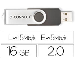 PEN DRIVE 16 GB Q CONNECT | 5705831415133 | KF41513 | Llibreria La Gralla | Llibreria online de Granollers