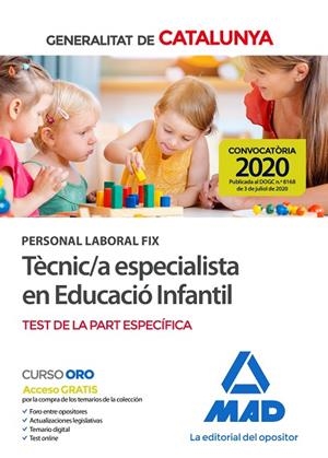 PERSONAL LABORAL FIX DE TÈCNIC;A ESPECIALISTA EN EDUCACIÓ INFANTIL DE LA GENERAL | 9788414238974 | VV.AA. | Llibreria La Gralla | Llibreria online de Granollers