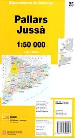 PALLARS JUSSÀ - 25 (1:50.000) MAPA COMARCAL DE CATALUNYA | 9788439396697 | Llibreria La Gralla | Librería online de Granollers