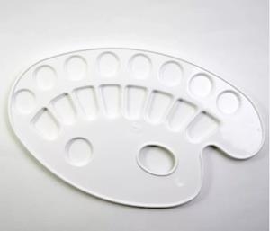 PALETA DE PLASTIC OVALADA 24.5X15 16 COMPARTIMENTS | 8425901125386 | 90612538 | Llibreria La Gralla | Librería online de Granollers