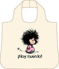 BOLSA BEIGE MAFALDA HOY MUERDO | 9788868216443 | QUINO | Llibreria La Gralla | Librería online de Granollers