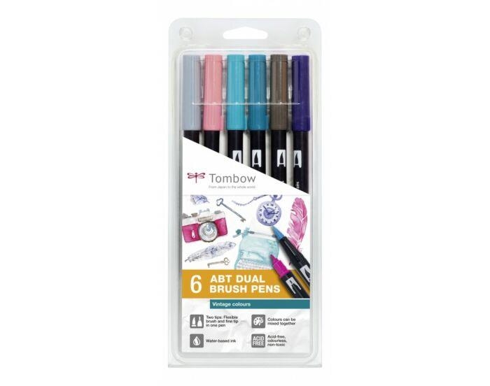 RETOLADOR 6 UN TOMBOW ABT DUAL VINTAGE COLORS | 4003198105683 | ABT-6C-5 | Llibreria La Gralla | Llibreria online de Granollers