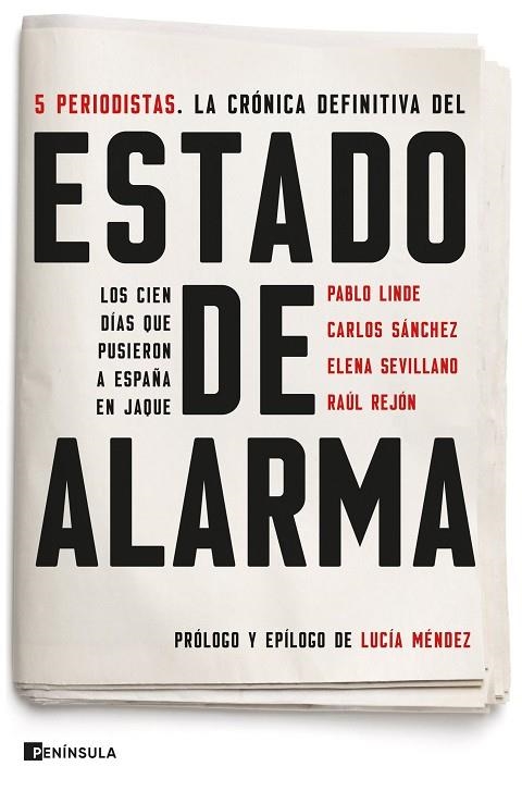 ESTADO DE ALARMA | 9788499429410 | REJÓN ALTABLE, RAUL;SEVILLANO GONZÁLEZ, ELENA;SÁNCHEZ SANZ, CARLOS;LINDE HERNÁNDEZ, PABLO;MÉNDEZ, LU | Llibreria La Gralla | Librería online de Granollers