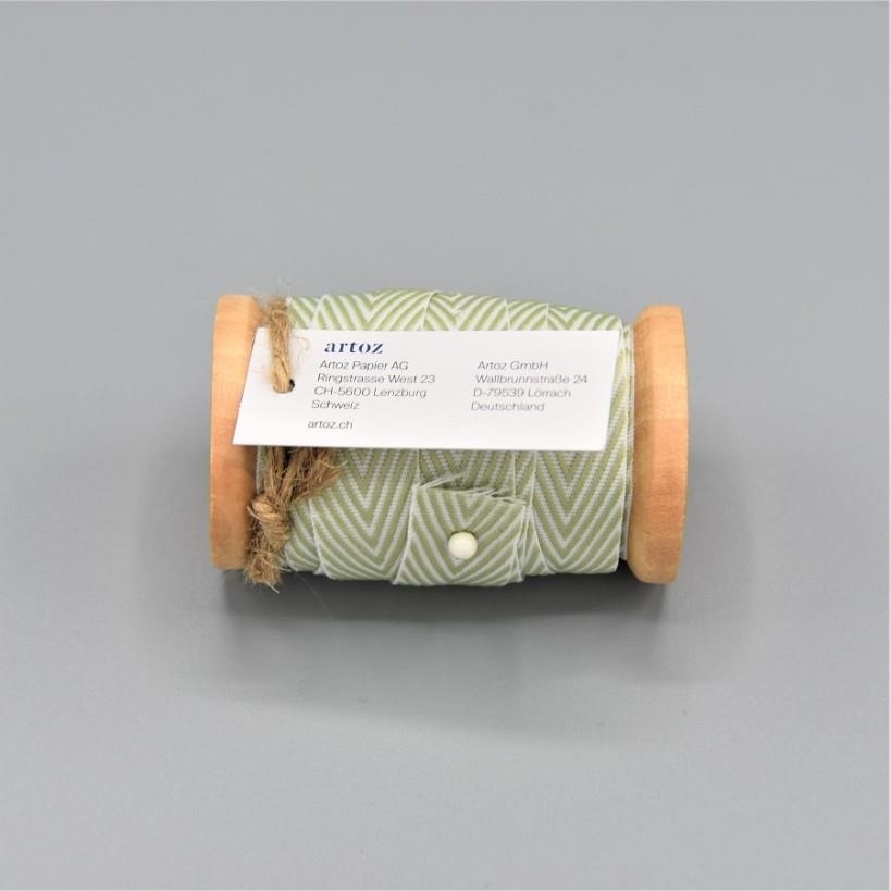 CINTA REGAL TELA ARTOZ CHEVRON VERDA RATLLES | 7612450032178 | 144400-23 | Llibreria La Gralla | Llibreria online de Granollers