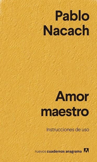 AMOR MAESTRO | 9788433916402 | NACACH, PABLO | Llibreria La Gralla | Llibreria online de Granollers