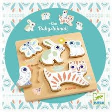 PUZZLE DJECO BABY ANIMALS | 3070900061217 | 36121 | Llibreria La Gralla | Librería online de Granollers