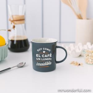 TASSA MR WONDERFUL MISTER SOY COMO EL CAFE UN LUNES IRRESISTIBLE | 8435460780780 | Llibreria La Gralla | Librería online de Granollers