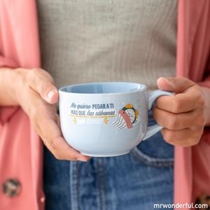 TASSA MR WONDERFUL ME QUIERE PEGAR A TI MAS QUE LAS SABANAS UN LUNES | 8435460781336 | Llibreria La Gralla | Librería online de Granollers