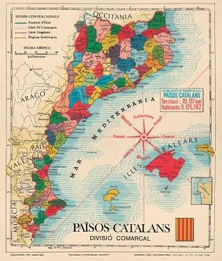 MAPA PAÏSOS CATALANS REEIXIDA | 1530 | VVAA | Llibreria La Gralla | Llibreria online de Granollers