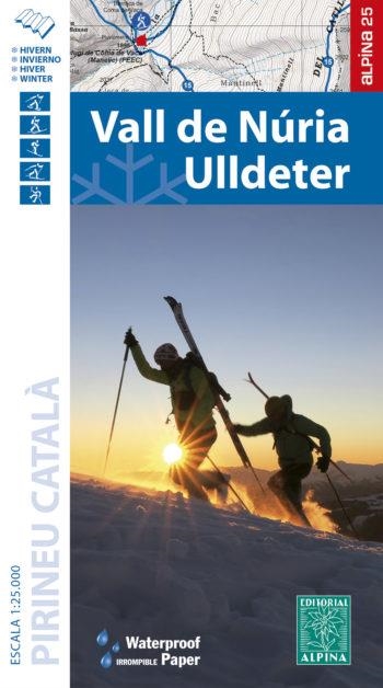 MAPA D'HIVERN VALL DE NURIA ULLDETER 1:25.000 -ALPINA | 9788480908535 | Llibreria La Gralla | Librería online de Granollers