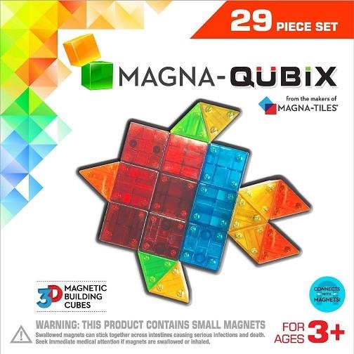 MAGNA-QUBIX 29 PECES | 6312911802968 | MAGNA TILES | Llibreria La Gralla | Llibreria online de Granollers