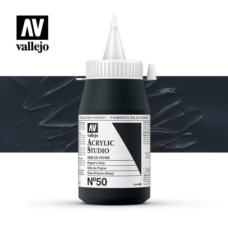 ACRÍLIC STUDIO VALLEJO 500ML 50-GRIS DE PAYNE | 8429551230506 | 22050 | Llibreria La Gralla | Llibreria online de Granollers