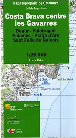 COSTA BRAVA CENTRE LES GAVARRES. MAPA TOPOGRÀFIC DE CATALUNYA 1:25 000. | 9788439397533 | VV.AA | Llibreria La Gralla | Librería online de Granollers