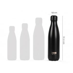 AMPOLLA TERMICA IDRINK 1000 ML NEGRA | 8057711460281 | ID1005 | Llibreria La Gralla | Librería online de Granollers