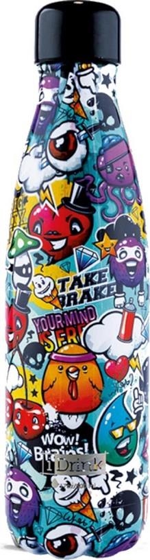 AMPOLLA TERMICA IDRINK 1000 ML GRAFFITI | 8057711460212 | ID1016 | Llibreria La Gralla | Librería online de Granollers